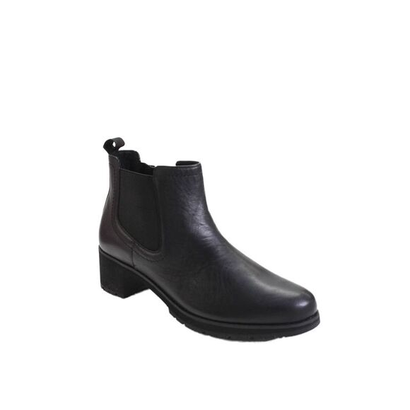 Munro Shoes - Munro Womens Leather Stretch Inset Darcy Ankle Boots Black Size 10 Medium
